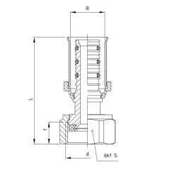 PERFEXIM PÓŁŚRUBUNEK REDUKCJA ZAPRASOWYWANY GW 902/O 16 x 1/2" 62-902-1615-001